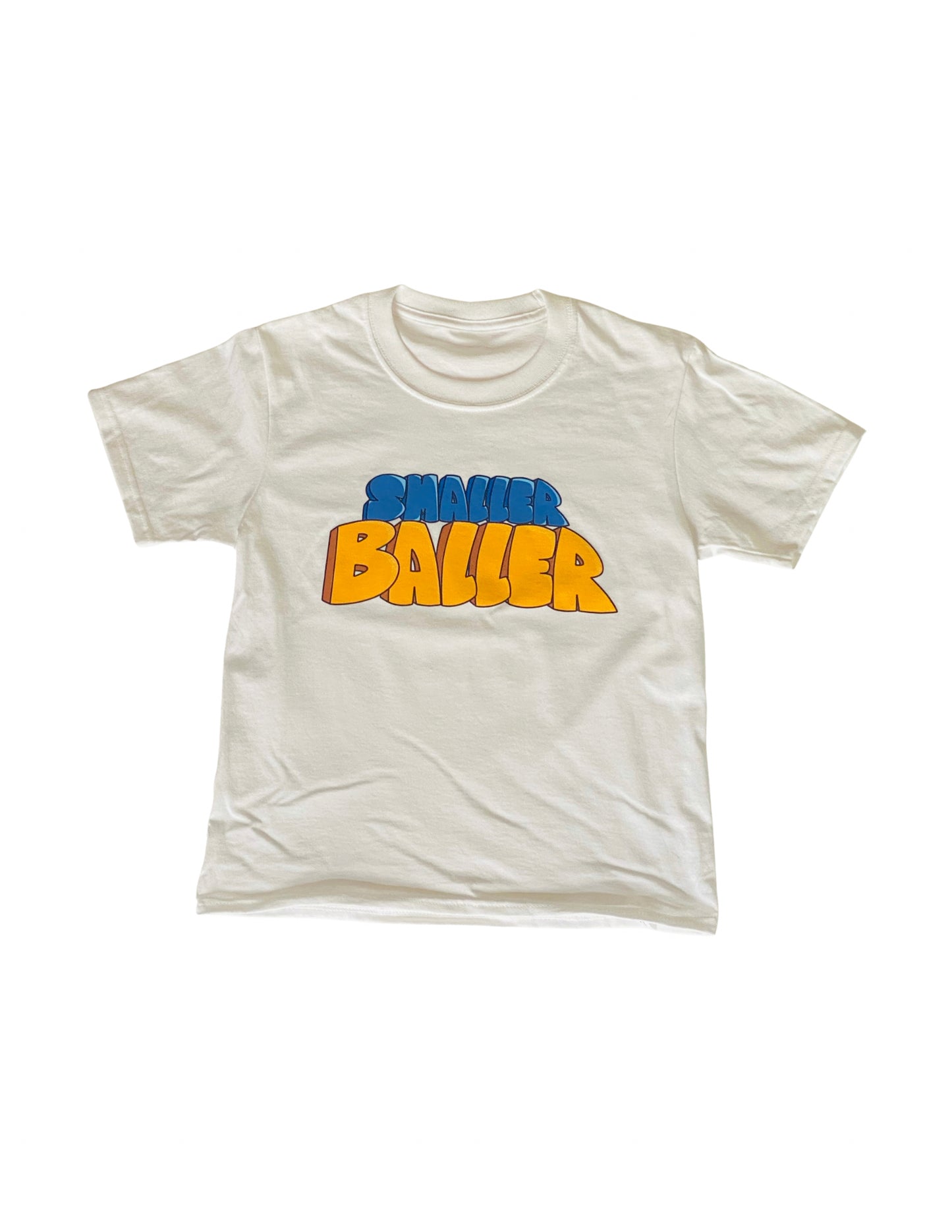 SMALLER BALLER - Short Sleeve T-Shirt - White